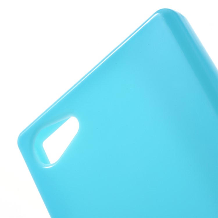 Solid Color Jelly TPU Protector Case for Sony Xperia Z5 Compact - Blue-5