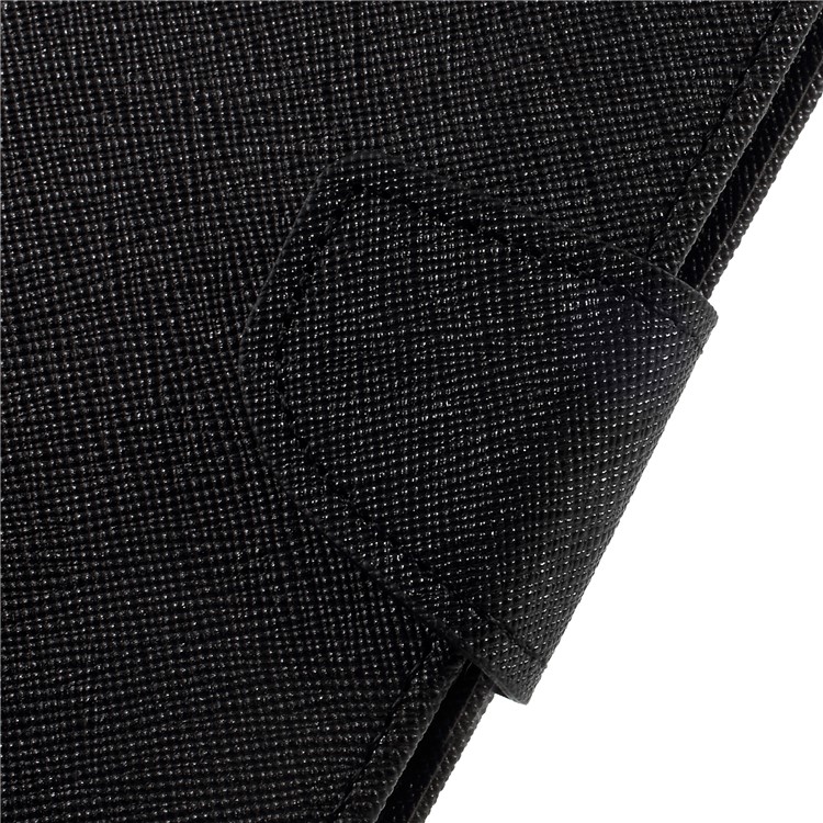 MERCURY GOOSPERY Fancy Diary PU Leather Wallet Cover with Stand for Sony Xperia XZ1 - Black-9