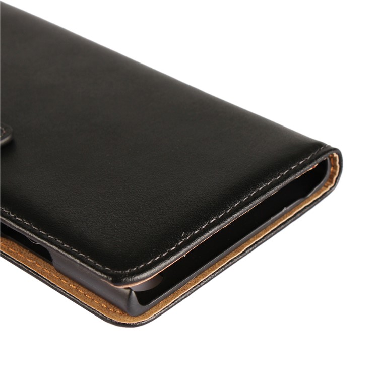 Split Leather Wallet Magnetic Mobile Cover for Sony Xperia XA1 Plus - Black-12