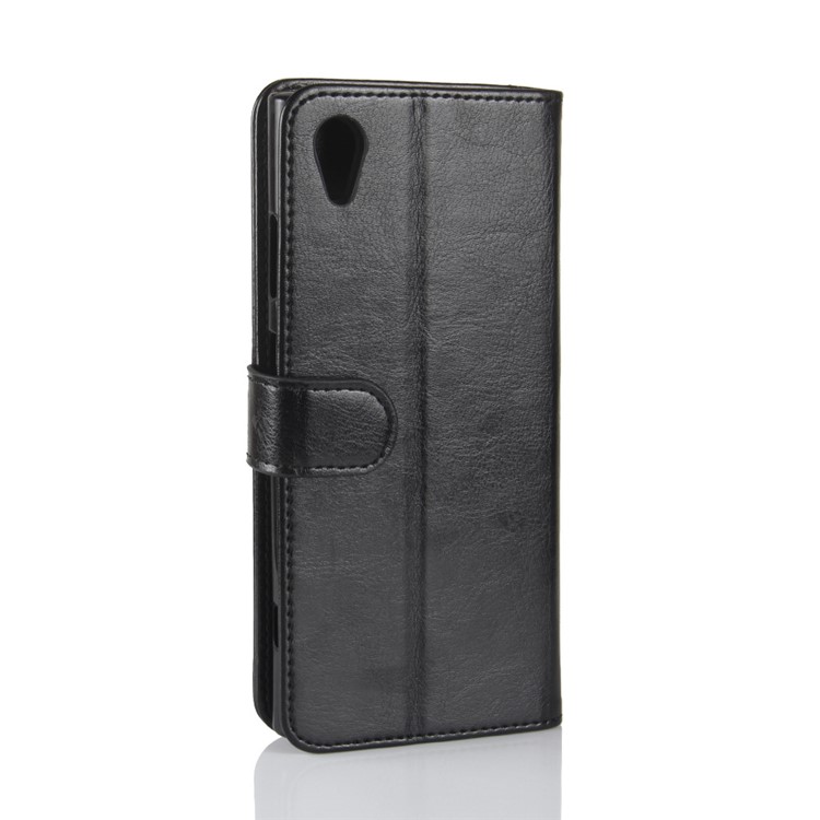 Wallet Leather Stand Case for Sony Xperia XA1 Plus - Black-8
