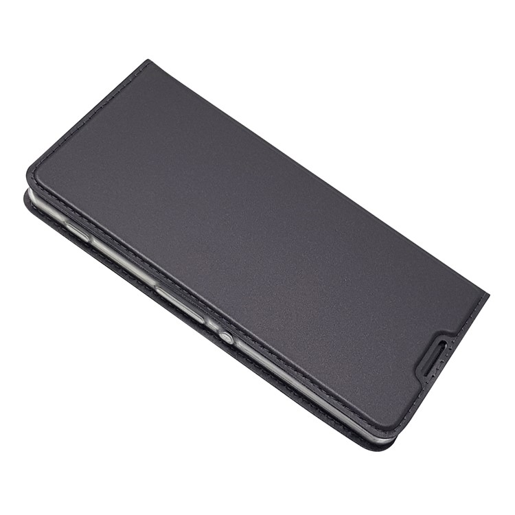 Magnetic Leather Card Holder Case for Sony Xperia XA / XA Dual - Black-4