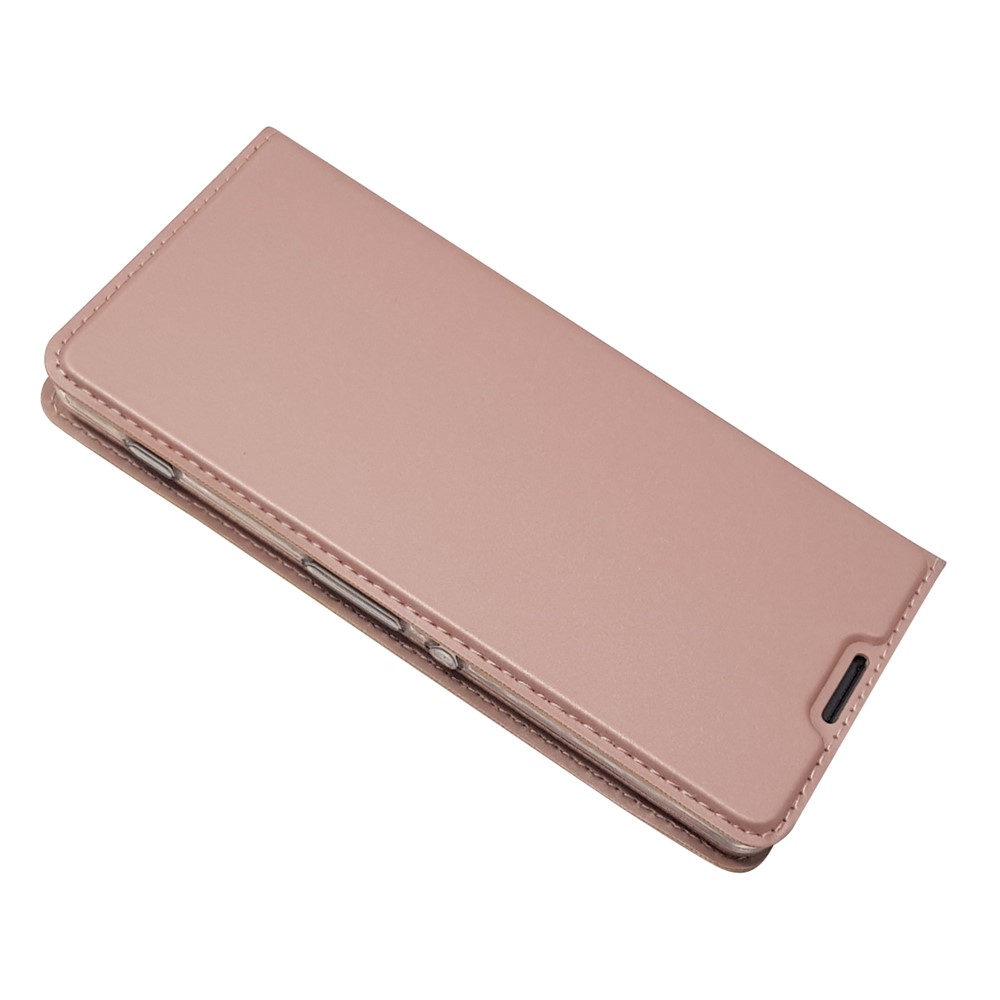 Capa de Suporte de Couro Magnético Para Sony Xperia XA / xa Dual - Rosa Ouro