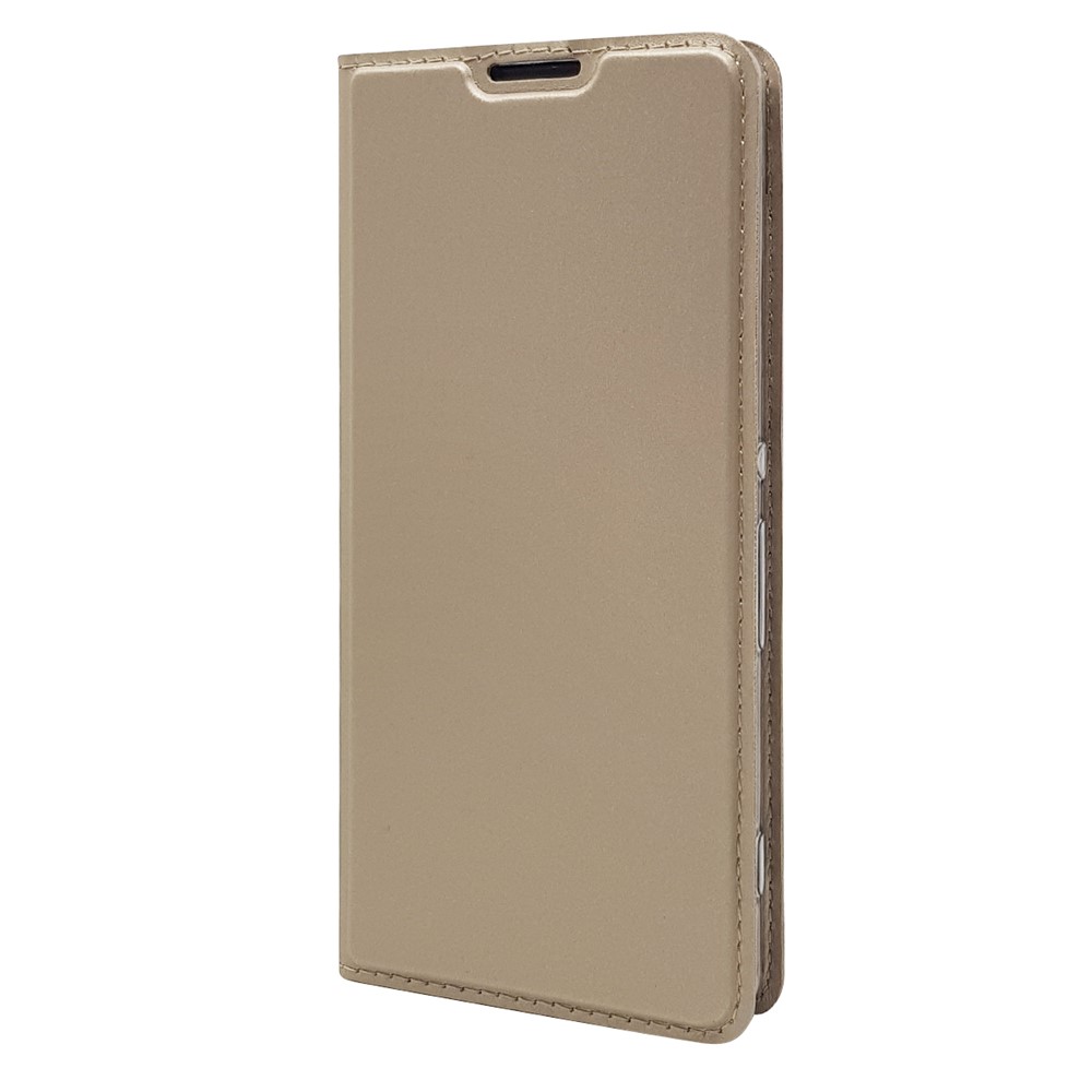 Magnetic Leather Card Holder Shell for Sony Xperia XA / XA Dual - Gold-8