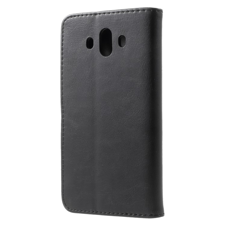 Retro Style Crazy Horse Wallet Stand Leather Case for Huawei Mate 10 - Black-2