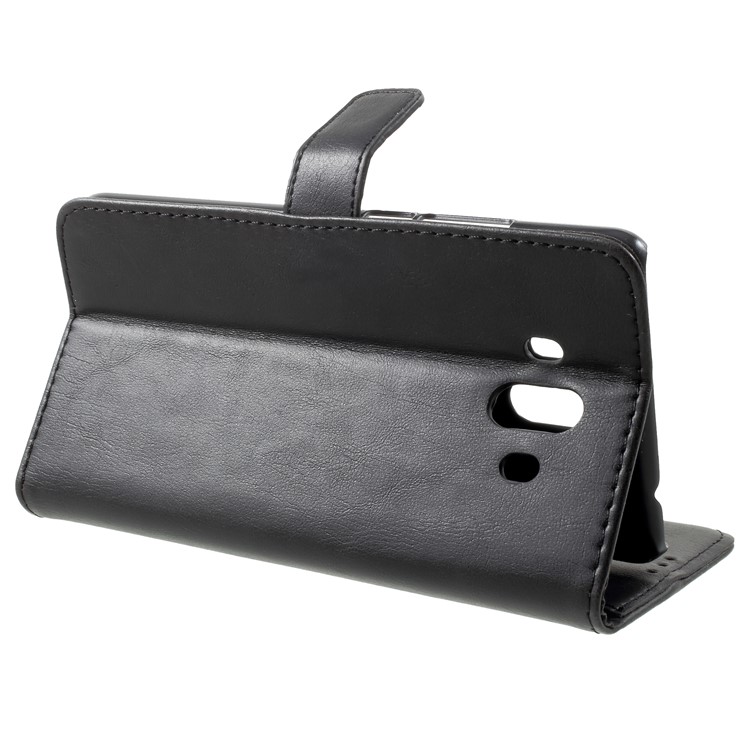 Retro Style Crazy Horse Wallet Stand Leather Case for Huawei Mate 10 - Black-4