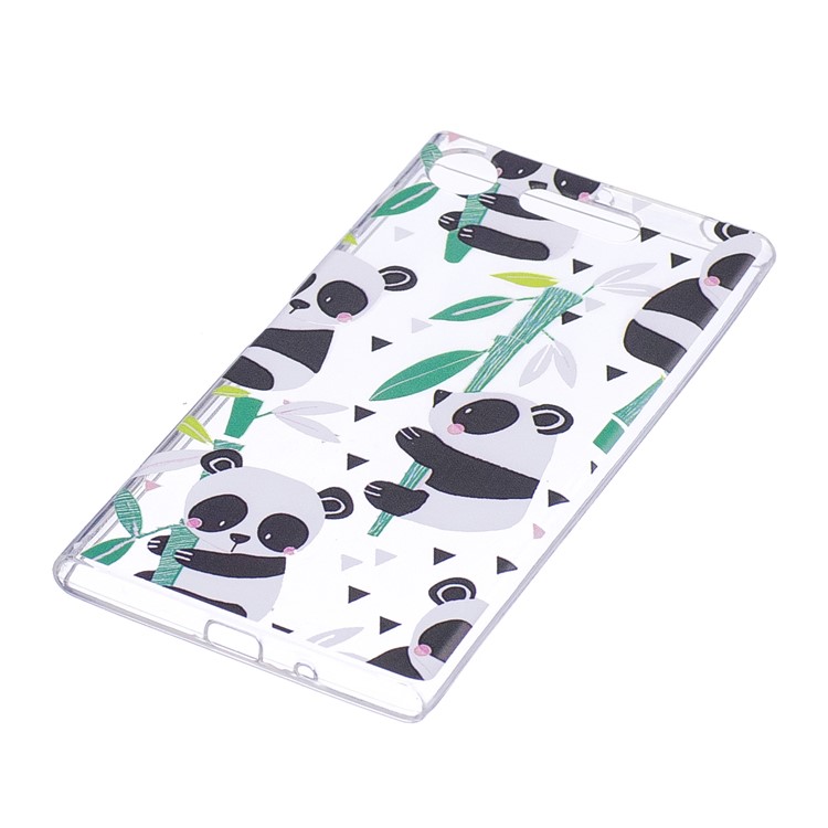 Pattern Printing TPU Flexible Phone Case for Sony Xperia XZ1 Compact - Panda-2