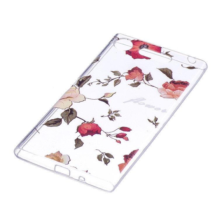Pattern Printing TPU Flexible Cellphone Casing Cover for Sony Xperia XZ1 Compact - Vivid Flowers-2