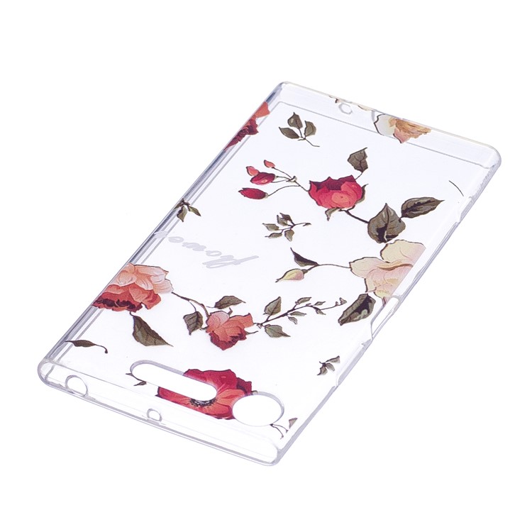 Pattern Printing TPU Flexible Cellphone Casing Cover for Sony Xperia XZ1 Compact - Vivid Flowers-3