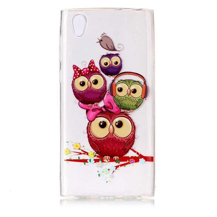 Printing Pattern Soft TPU Jelly Case for Sony Xperia L1 - Lovely Owls-2