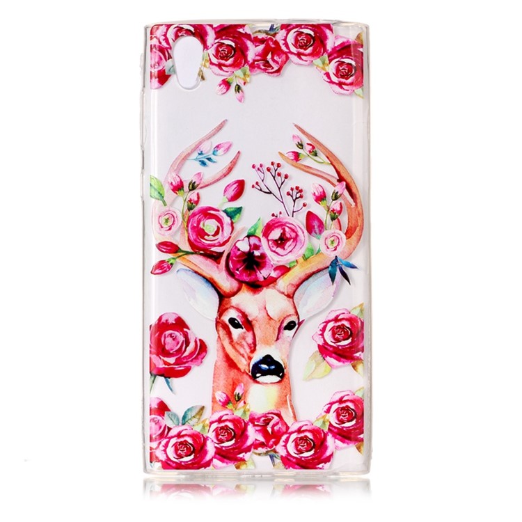 Printing Pattern Soft TPU Jelly Casing for Sony Xperia L1 - Deer-2