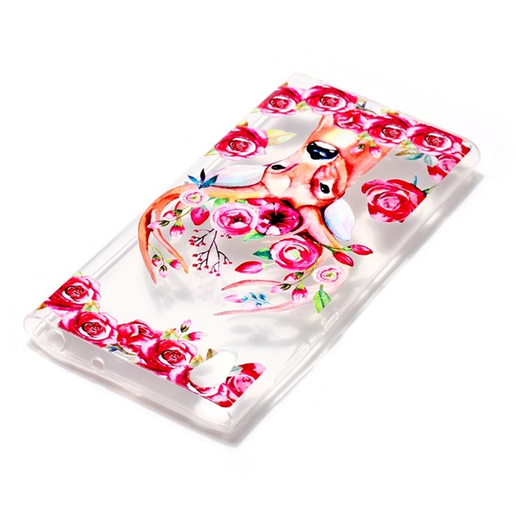 Printing Pattern Soft TPU Jelly Casing for Sony Xperia L1 - Deer-4