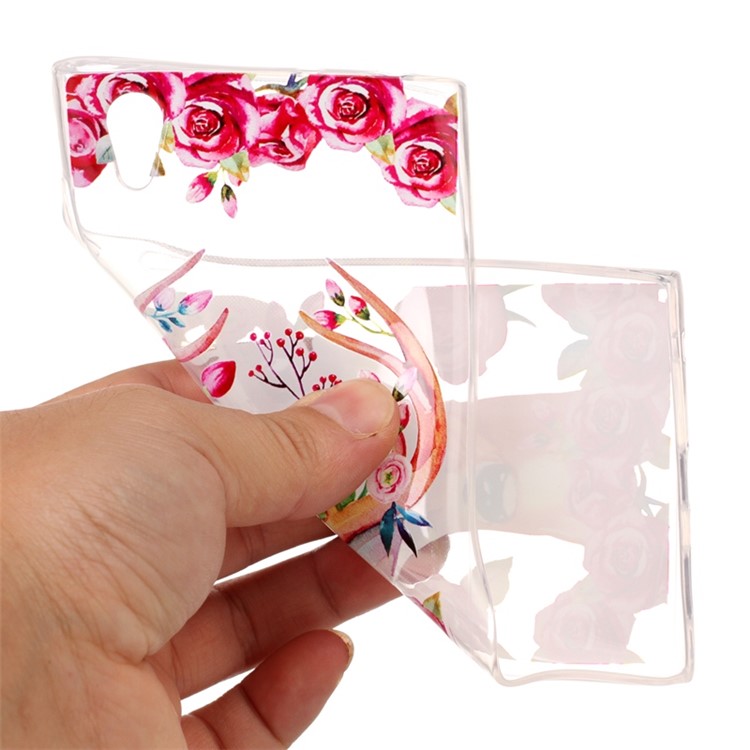 Printing Pattern Soft TPU Jelly Casing for Sony Xperia L1 - Deer-5