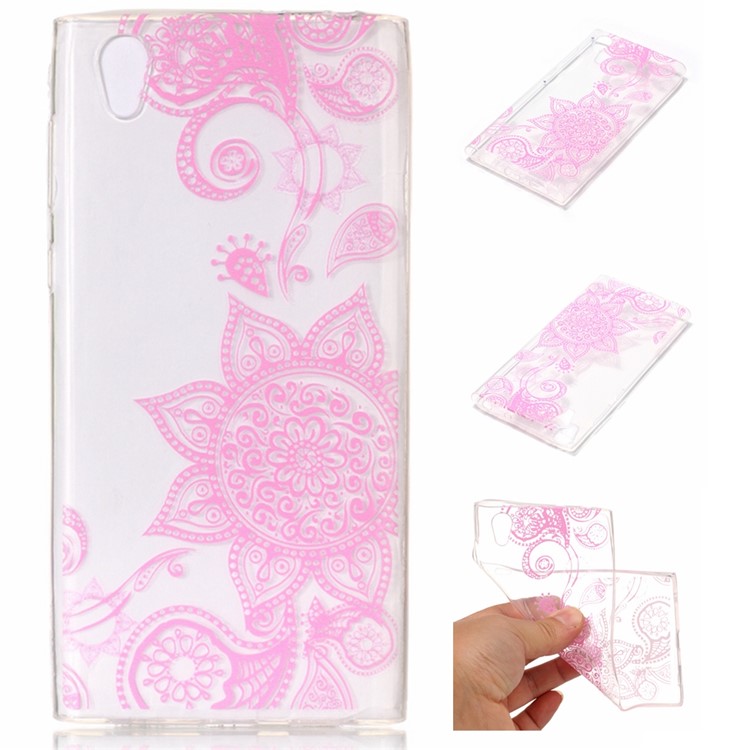 Printing Pattern Soft TPU Jelly Phone Protection Case for Sony Xperia L1 - Mandala-1