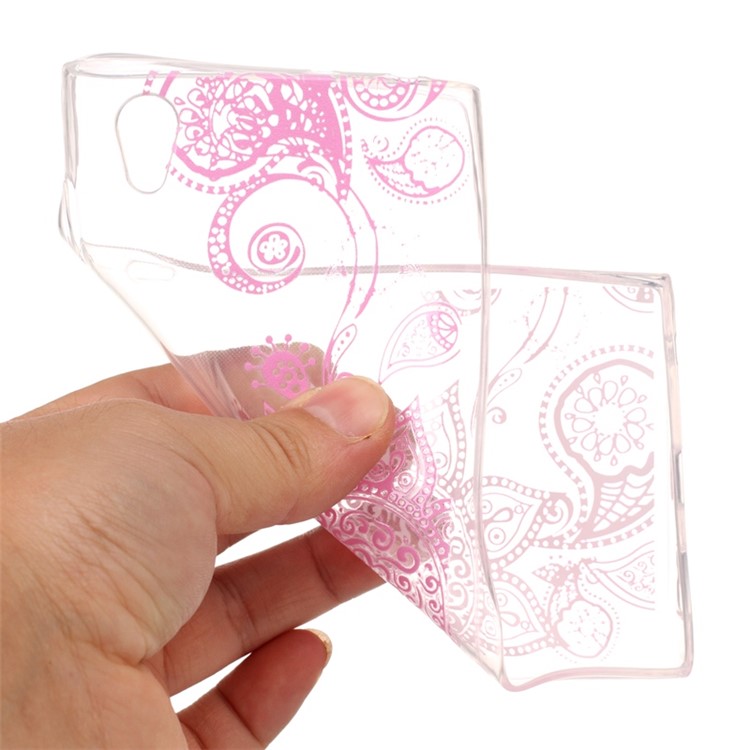 Printing Pattern Soft TPU Jelly Phone Protection Case for Sony Xperia L1 - Mandala-5