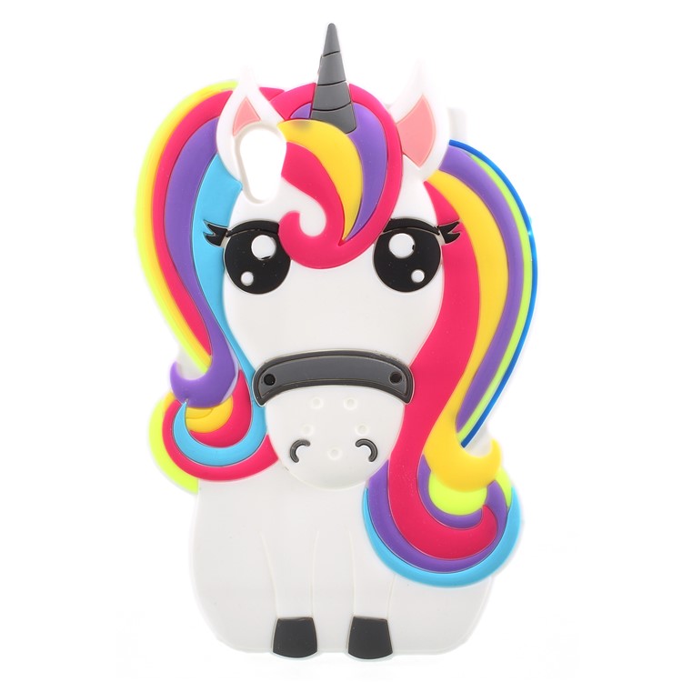 3D Unicorn Pattern Silicone Soft Case for Sony Xperia XA1-1