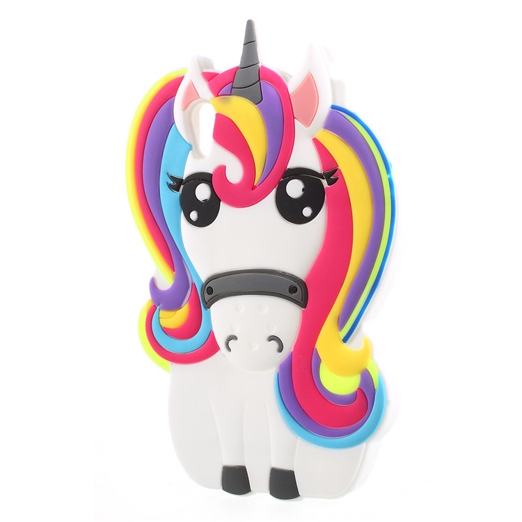 3D Unicorn Pattern Silicone Soft Case for Sony Xperia XA1-2