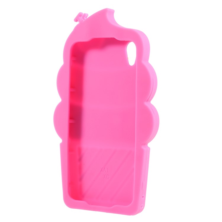 3D Cherry Ice Cream Silicone Mobile Phone Cover for Sony Xperia XA1 - Rose-3