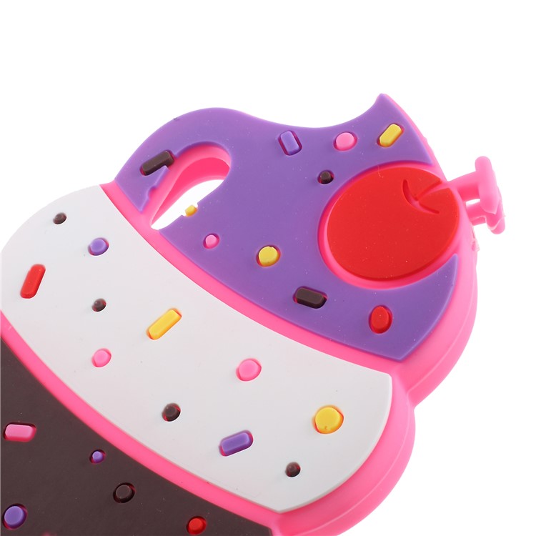 3D Cherry Ice Cream Silicone Mobile Phone Cover for Sony Xperia XA1 - Rose-4