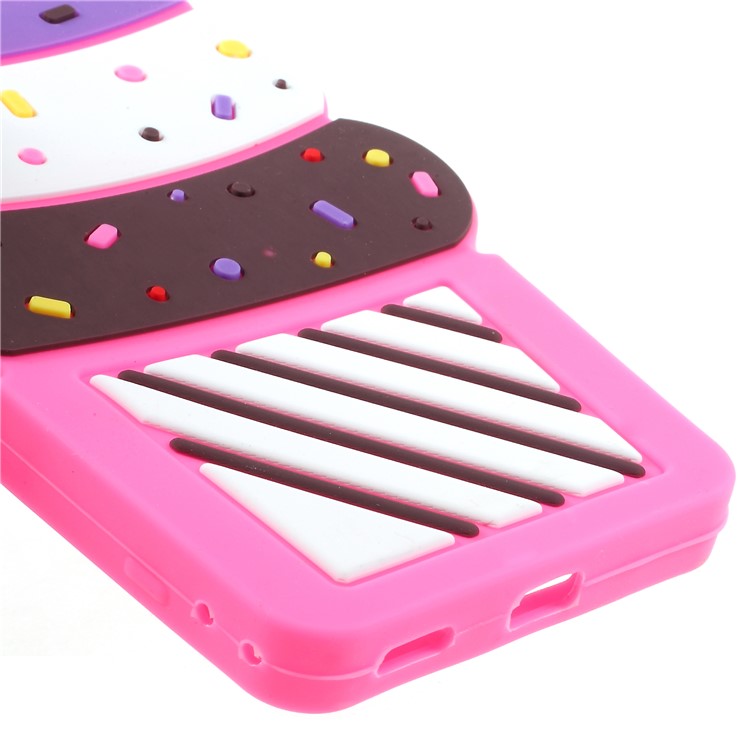 3D Cherry Ice Cream Silicone Mobile Phone Cover for Sony Xperia XA1 - Rose-5