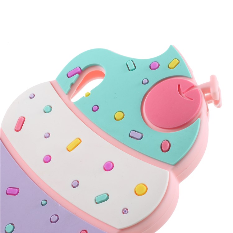 3D Cherry Ice Cream Silicone Mobile Phone Case for Sony Xperia XA1 - Pink-4