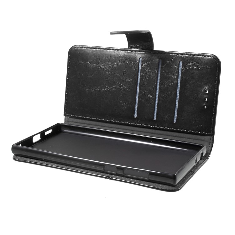K'TRY Geometric Splicing Series Stand Wallet Leather Case for Sony Xperia L1 - Black-7