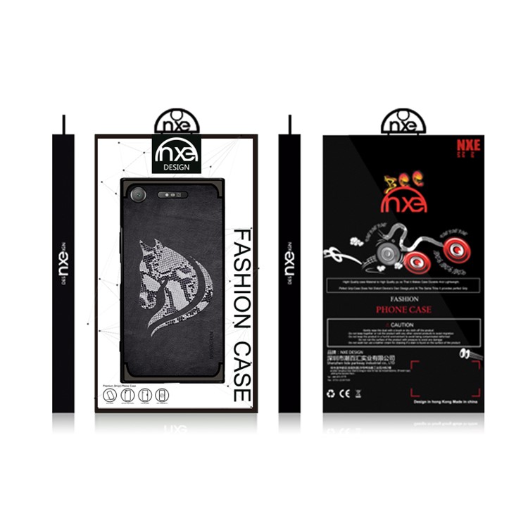 10Pcs/Set NXE Snake Textured Horse Pattern TPU Back Case for Sony Xperia XZ1 - Black-5