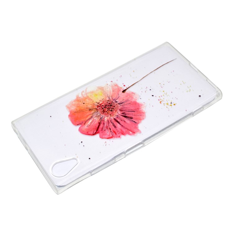 Pattern Printing TPU Cover Case for Sony Xperia XA1 Plus - Vivid Flower-4