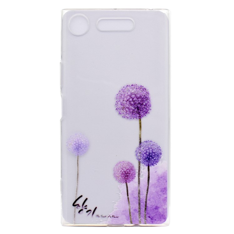 Pattern Printing TPU Gel Lightweight Casing for Sony Xperia XZ1 Compact - Dandelion-2