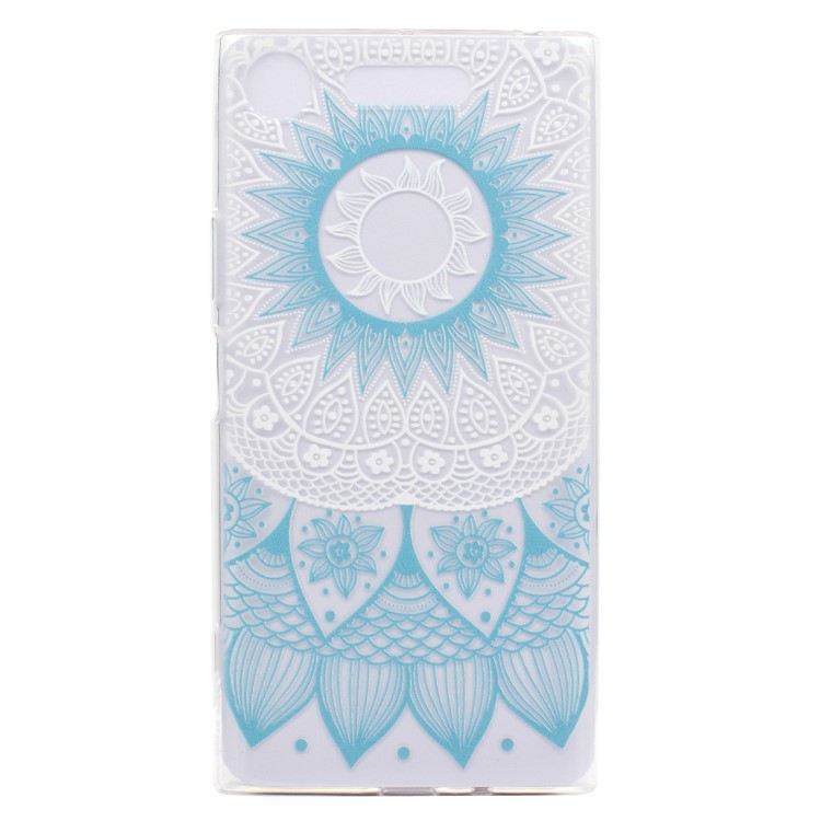 For Sony Xperia XZ1 Compact Pattern Printing TPU Mobile Cover - Sunflower-2