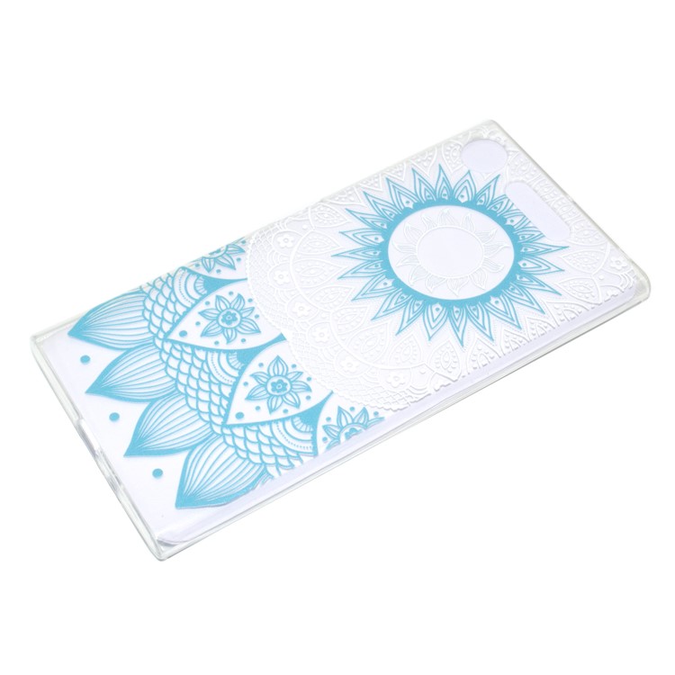 For Sony Xperia XZ1 Compact Pattern Printing TPU Mobile Cover - Sunflower-3