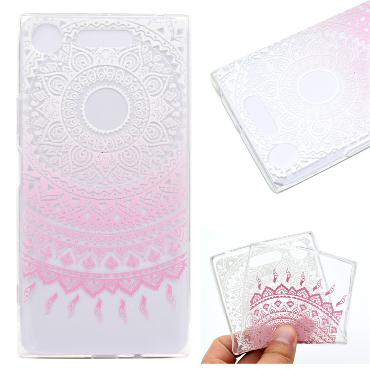 Pattern Printing Soft TPU Jelly Phone Cover for Sony Xperia XZ1 - Ethnic Style-1