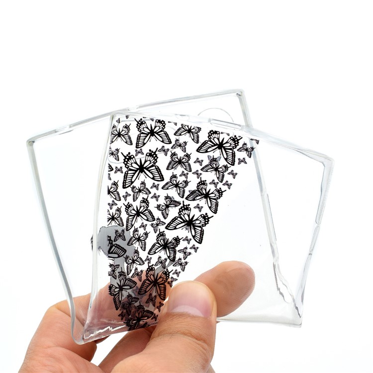 Pattern Printing Soft TPU Jelly Cellphone Cover for Sony Xperia XZ1 - Butterfly Girl-5