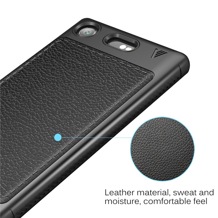 LENUO Gentlemen Series Soft TPU Phone Cover for Sony Xperia XZ1 - Black-3