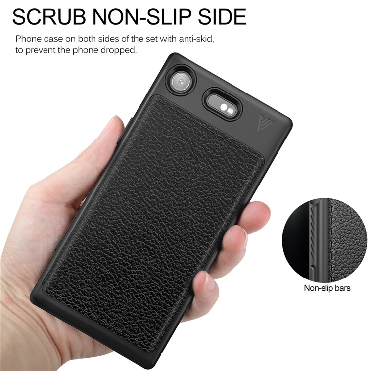 LENUO Gentlemen Series Soft TPU Phone Cover for Sony Xperia XZ1 - Black-6