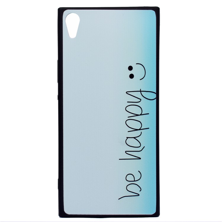 Printing Pattern TPU Mobile Phone Cover for Sony Xperia XA1 Ultra - Be Happy and Smile-2