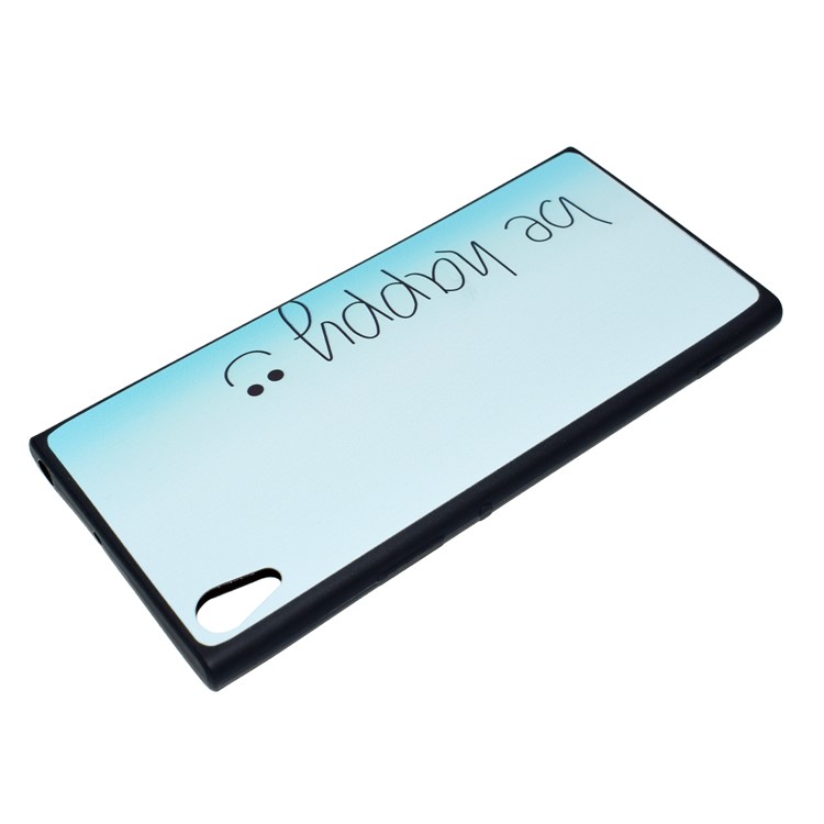 Printing Pattern TPU Mobile Phone Cover for Sony Xperia XA1 Ultra - Be Happy and Smile-4