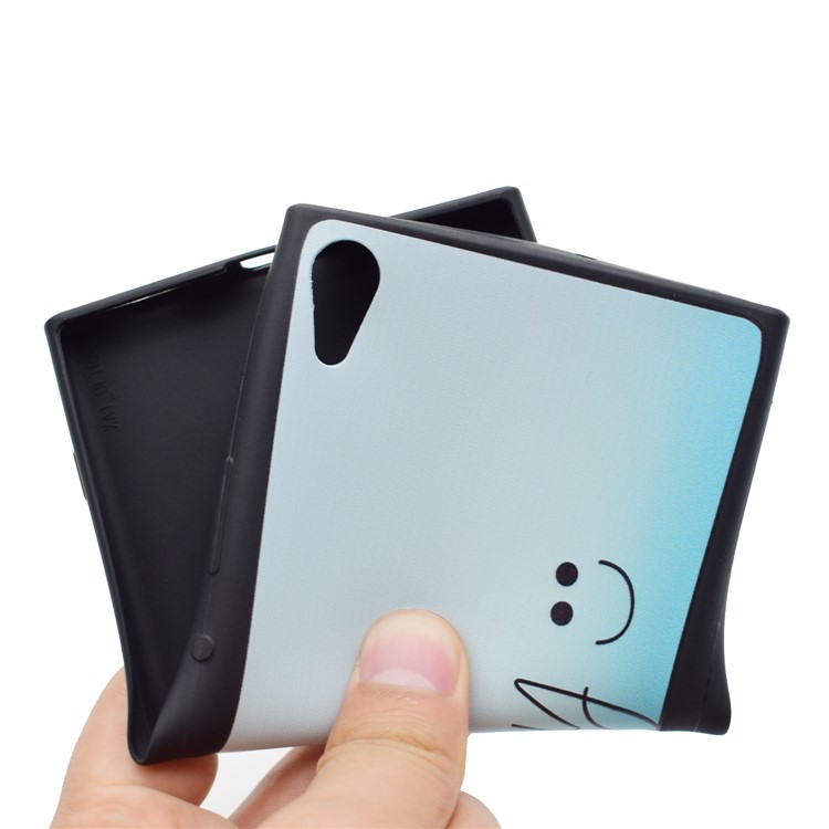 Printing Pattern TPU Mobile Phone Cover for Sony Xperia XA1 Ultra - Be Happy and Smile-5