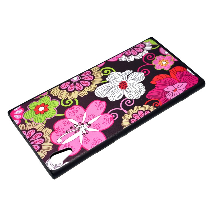 Printing Pattern TPU Mobile Phone Shell for Sony Xperia XA1 Ultra - Vivid Flowers-4