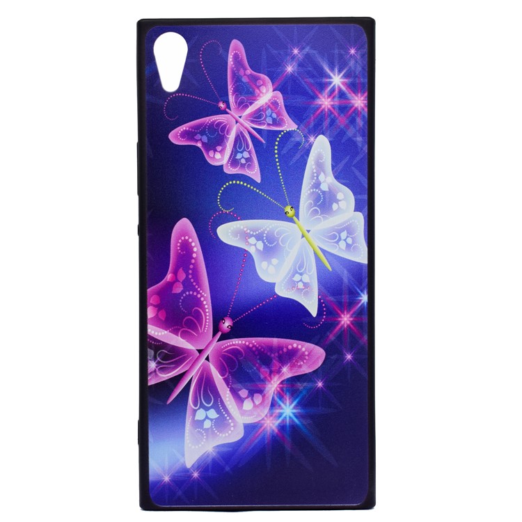 Printing Pattern TPU Protective Cell Phone Cover for Sony Xperia XA1 Ultra - Pretty Butterflies-2
