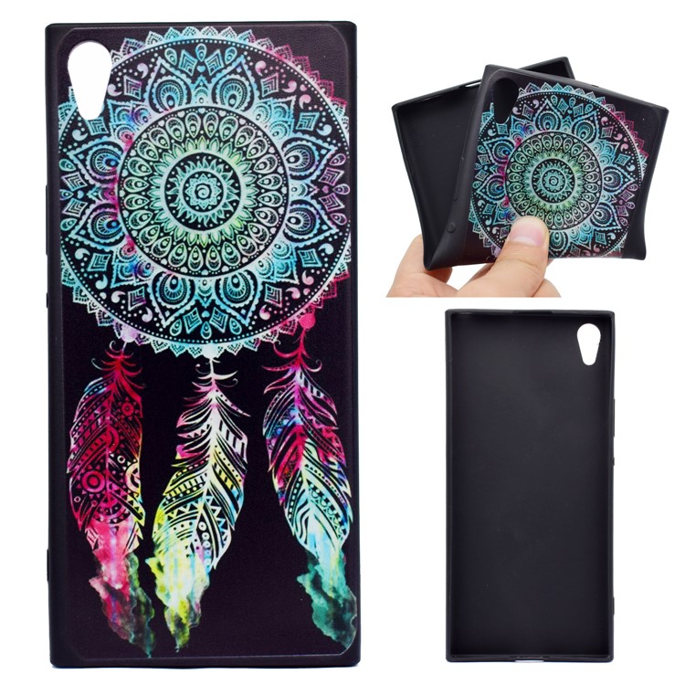Printing Pattern TPU Protection Cell Phone Case for Sony Xperia XA1 Ultra - Tribal Dream Catcher-1
