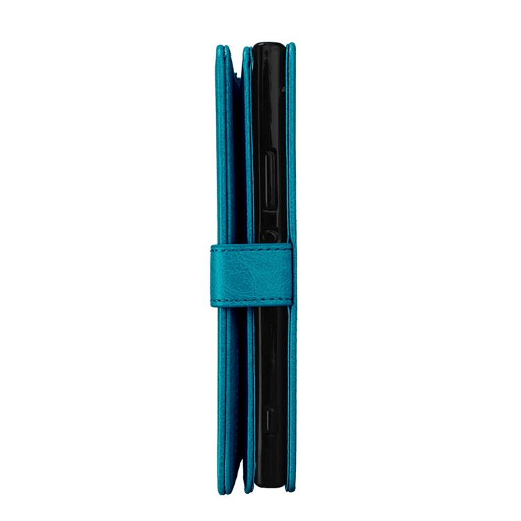 Crazy Horse PU Leather 9 Card Slots Mobile Phone Shell for Sony Xperia XA1 - Blue-5