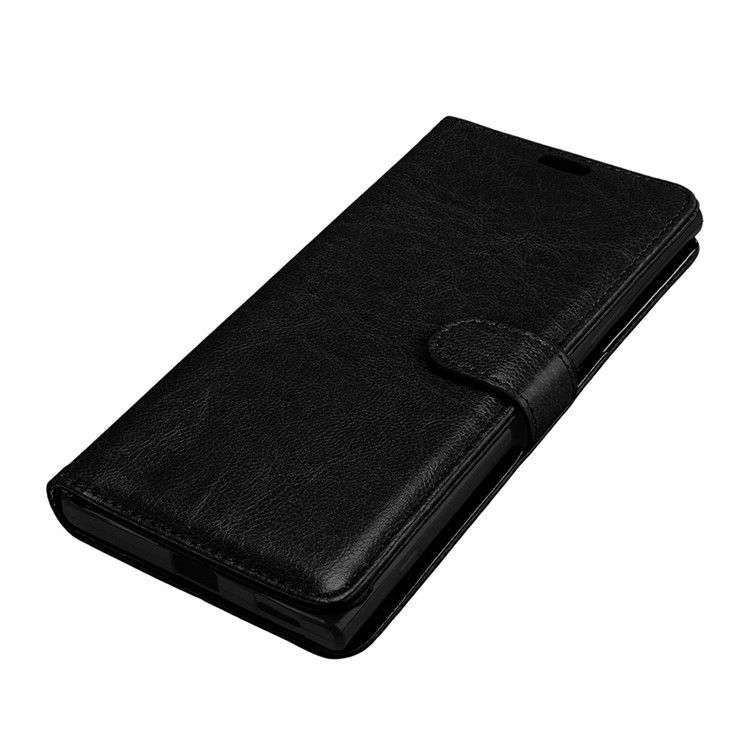 Crazy Horse Wallet Leather Stand Case for Sony Xperia XA1 Ultra - Black-11