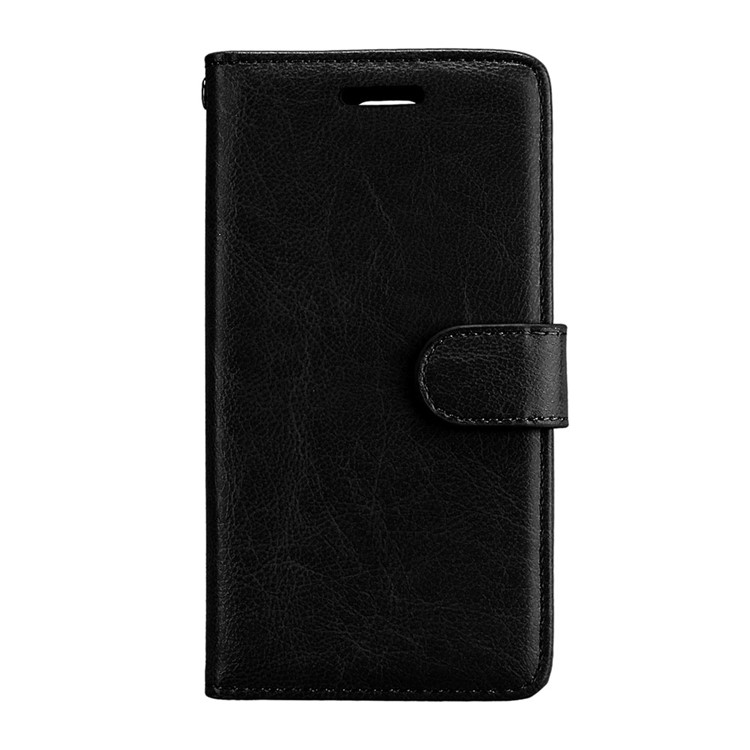 Crazy Horse Wallet Leather Stand Case for Sony Xperia XZ1 Compact - Black-4
