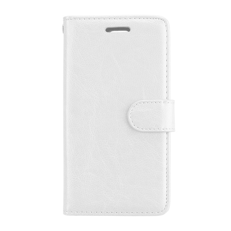 Crazy Horse Wallet Leather Stand Cover for Sony Xperia XZ1 Compact - White-4