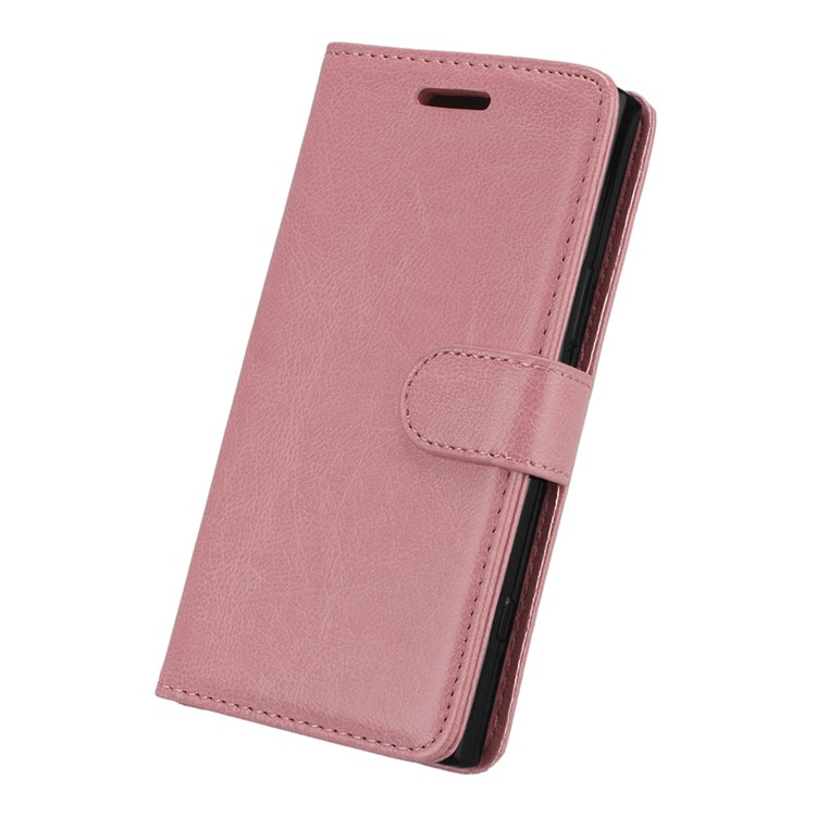 Crazy Horse Magnetic Leather Stand Case for Sony Xperia XZ1 Compact - Pink-6