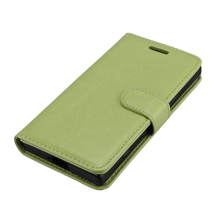 Crazy Horse Magnetic Leather Stand Cover for Sony Xperia XZ1 Compact - Green-11