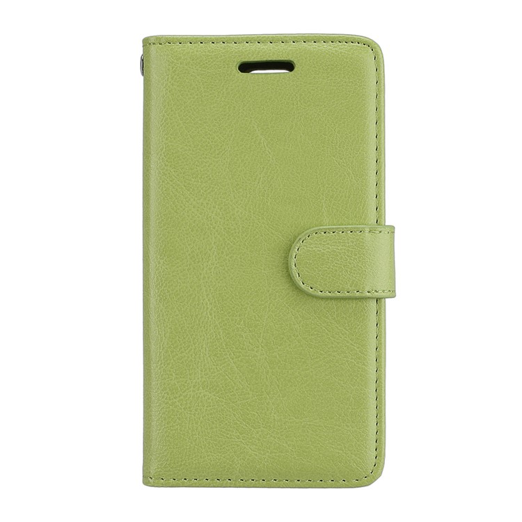 Crazy Horse Magnetic Leather Stand Cover for Sony Xperia XZ1 Compact - Green-4