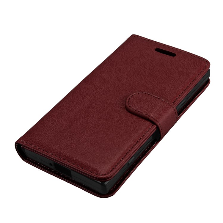 Crazy Horse PU Leather Stand Case for Sony Xperia XZ1 Compact - Brown-11