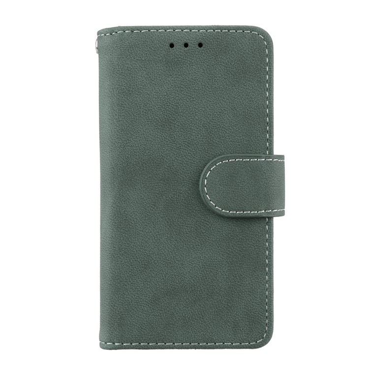 Matte Finish Wallet PU Leather Stand Mobile Phone Case for Sony Xperia XZ1 Compact - Green-4