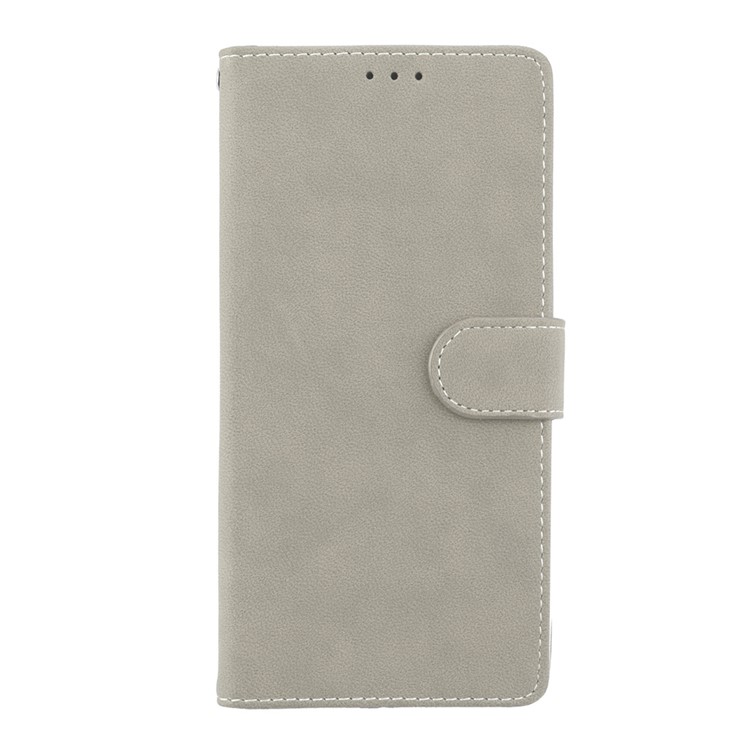 Matte Surface PU Leather 3 Card Slots Wallet Stand Mobile Phone Cover for Sony Xperia XA1 Ultra - Grey-4